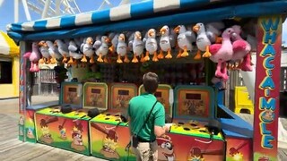 Carnival Games & Rides at Morey's Mariners Pier (Wildwood NJ), 4K walkthrough &