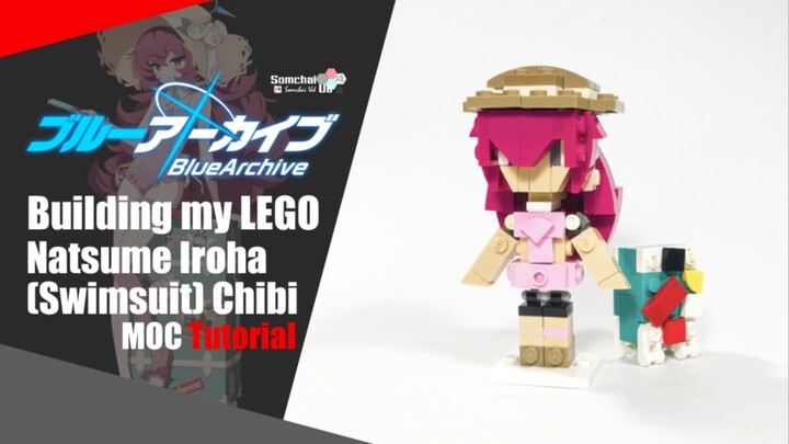 LEGO Blue Archive Natsume Iroha (Swimsuit) Chibi MOC Tutorial | Somchai Ud