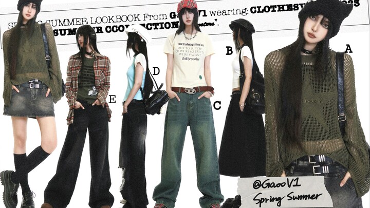 172/52kg Gaya Kasual Light Punk Musim Semi & Panas | Outfit Sepekan yang Simpel & Ganteng | Berbagi 