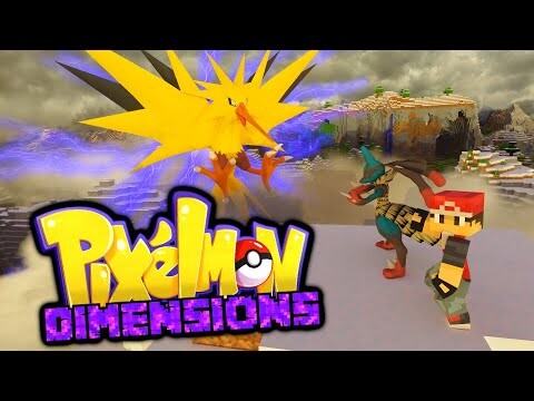 A LEGENDARY ENCOUNTER! Pixelmon Dimensions Minecraft Pokemon!