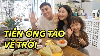 Nhà Cam tiễn ông công ông táo | Thả cá chép về trời Vlog 73