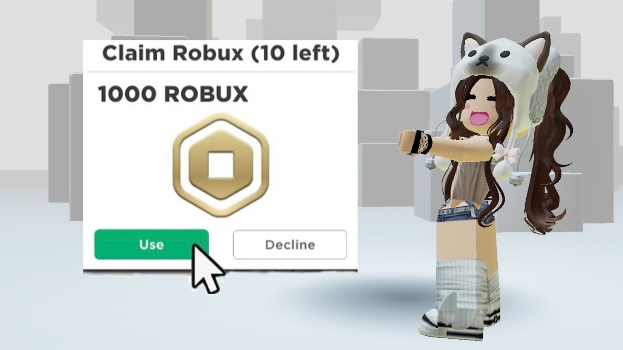 Roblox Robux 1000/$10