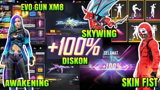 FREE FIRE!! BOCORAN EVO GUN XM8 DESTINY GUARDIAN, EVENT GRATIS, EVENT DISKON, EMOTE TERBARU