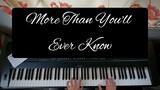 More Than You'll Ever Know - Michael Ruff | piano cover w/ lyrics