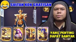 HADIRNYA SULTAN GRATISAN! GILA GACHA NYA SAMPAI 206 KALI - SAINT SEIYA : AWAKENING