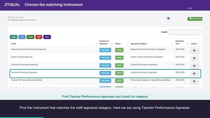 Zyqual: Prepare Self-Appraisal and Team Appraisal Forms (Review Copy)