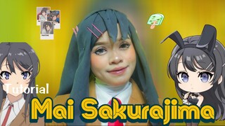 ✨SEISHUN BUTA YAROU ✨ Mai Sakurajima cosplay makeup tutorial | by riskawaii