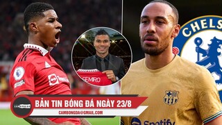 Bản tin Bóng Đá 23/8 | Casemiro ra mắt, Man Utd thắng đẹp Liverpool; Aubameyang sắp cập bến Chelsea