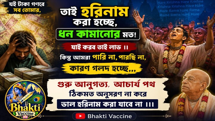 টাকা যেমন অমূল্য সম্পদ || হরিনামও অমূল্য সম্পদ || তার জন্য প্রয়োজন শ্রীগুরুদেবের আনুগত্য।
