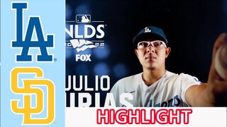 Padres vs. Dodgers Highlights Full HD 11-Oct-2022 Game 1 | MLB Postseason Highlights - Part 2