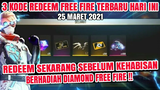 BONGKAR!KODE REDEEM FREE FIRE TERBARU HARI INI 25 MARET 2021 HARI INI