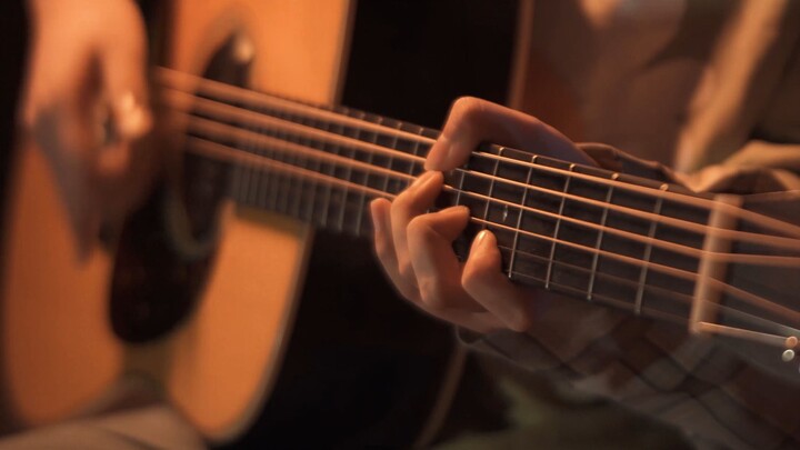 [Fingerstyle phải luyện tập bài hát] Tôi không thể dừng lại khi tôi mở cổ ~ hoàng hôn êm dịu—Ikusa S