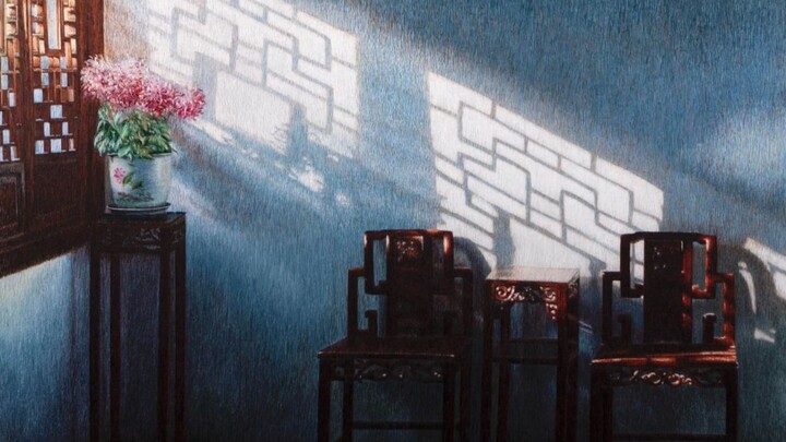 Capture the beauty of window lattices of ancient Chinese buildings with needle and thread!