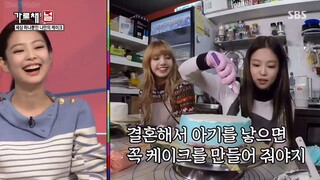 Lisa and Jennie Making Cake