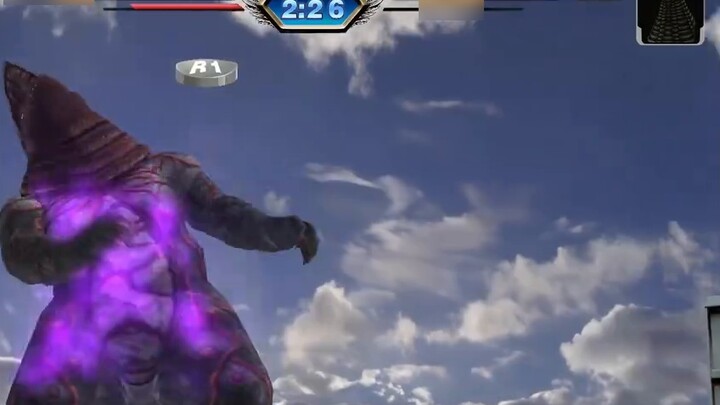 [Komentar AI di Ultraman Fighting Evolution 3] AI: Mie Kecil Terbang vs. Daging Babi Besar yang Dire