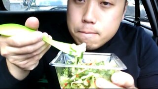 ASMR EATING SOUNDS - JAPANESE FOOD: WAKAME UDON SALAD