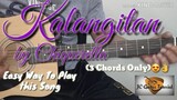 Kalangitan - Chiquerella Guitar Chords (Guitar Tutorial) (Easy Chords)