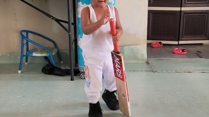 Dev 2 is practicing Cricket.