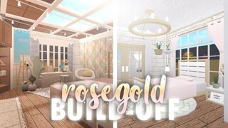 Rose Gold Bedroom | BLOXBURG BUILD OFF WITH KACHUNKIE