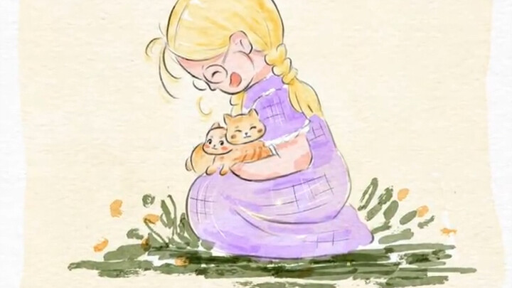 Induk kucing memperkenalkan anak-anak kucingnya kepada manusia yang disukainya