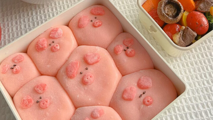 Bento Sekolah Dasar Tanpa Ulangan: Pir Panggang Kuno, Steak Sapi Panggang dengan Sayuran Musiman, On