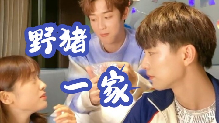 Klik untuk mendapatkan kebahagiaan [Keluarga Babi Hutan]