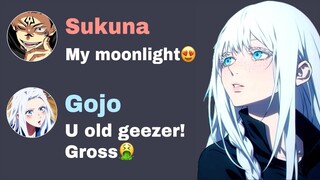 Sukuna flirting with female Gojo Satoru!! Jujutsu kaisen discord