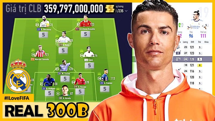 I Love Phá 300 Tỷ Build Team Color REAL MADRID Cực Khủng FO4 Sau Update: CR7, BALE, BENZEMA, KAKA