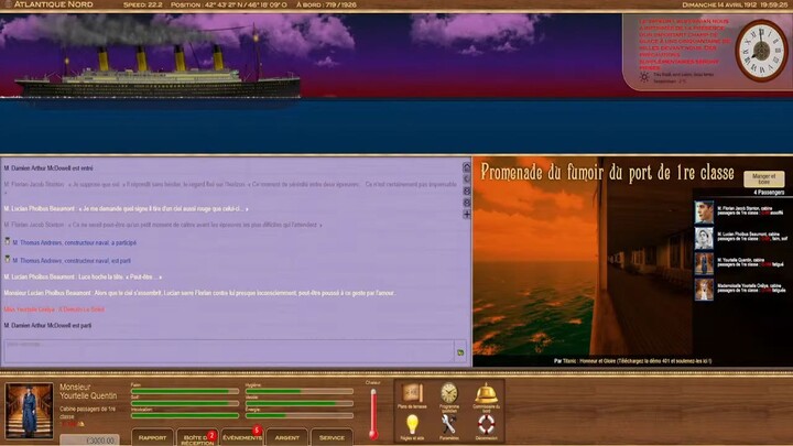 🔴 Titanic Voyage RPG 2026 ( Episode 15 ) - Le Coucher Du Soleil Etoilée