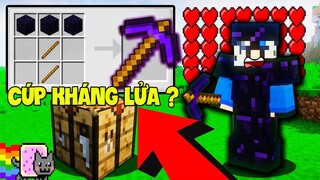 THỬ THÁCH SINH TỒN TRONG THẾ GIỚI TOÀN LÀ CÚP TRONG MINECRAFT ! *CÚP CÓ THỂ KHÁNG LỬA?*