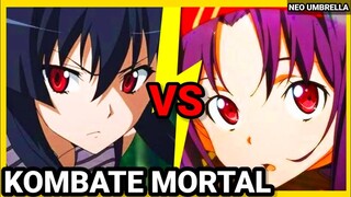 AKAME VS YUUKI KONNO ( AKAME GA KILL VS  SWORD ART ONLINE ) KOMBATE MORTAL