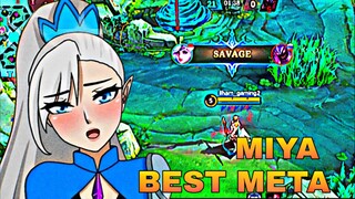 WTF DAMAGE!!!! MIYA BEST HIGH CRITICAL BUILD 2024! AUTO ONESHOT EVERYONEI - mobile legends