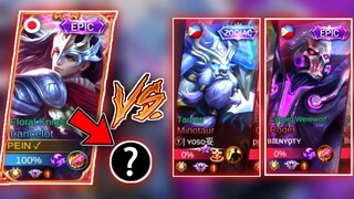 LANCELOT VS TOP GLOBAL ROGER & MINOTAUR - THIS IS HOW TO BEAT TOP GLOBAL PLAYERS!