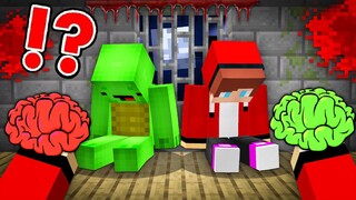 Who STOLE THE BRAINS JJ and Mikey in Minecraft Challenge - Maizen JJ and Mikey