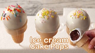 ไอศครีมเค้กป๊อบ ice cream cake pop l ครัวป้ามรายห์