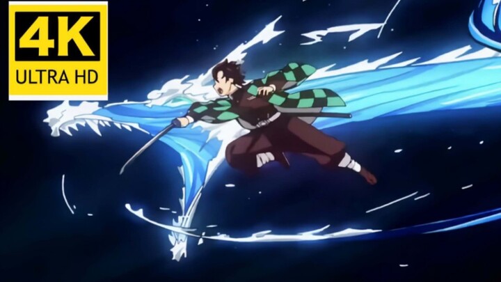 [4K60 frame] Koleksi lengkap Breath of Water 1~11! ! ! [ Kimetsu no Yaiba ][Tanjiro]