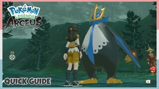 Where To Catch Alpha Empoleon On Cobalt Coastlands In Pokemon Legends Arceus | Quick Guide