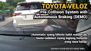 Toyota Veloz - Pre-Collision System with Autonomous Braking (Demo)