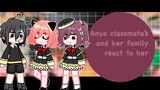 .•Anya classmate’s and her family react to her 🤩💖•.||⚠️anya x damian⚠️|| tiny bite of yor x loid||