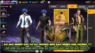 Free Fire| Áo sau nhiều giờ và áo phông đen hết bao nhiêu kc - Đồ và bom keo kim xà tưởng đắt mà rẻ!