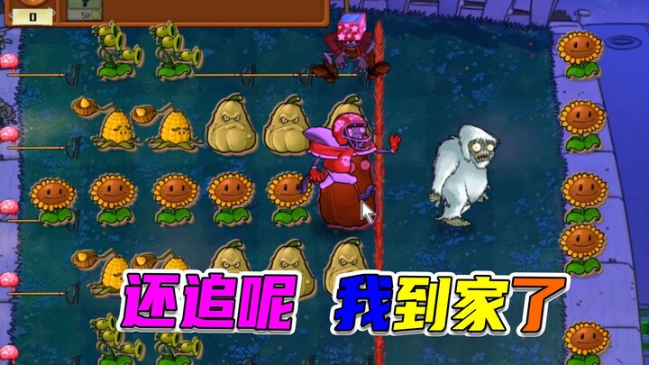 植物大战僵尸：气球小鬼空中飞，白眼老弟当炮灰