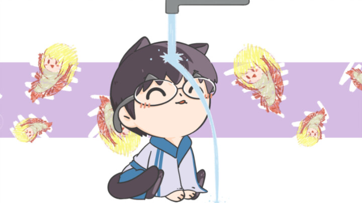 [Gintama] Membilas bingkai kacamata