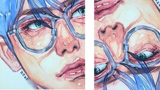 【Watercolor process】Watercolor + color pencil! yyds