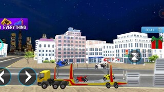 Game vận chuyển ô tô xe máy lên du thuyền/Crazy Car Transport Truck Offroad Driving