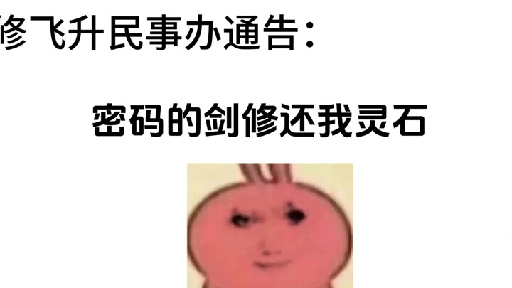 密码的剑修，脸都不要了，还我灵石！