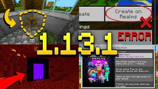 อัพเดท Minecraft 1.13.1 ตัวเต็ม!!! - GamePlay | การแก้บัค Realms และแก้บัคกล่องล่องหน!!