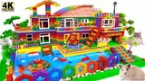 ASMR Linda casa para mascotas ❤ Construye una linda casita con techo curvo y piscina