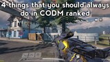 4 things that you should always do in CODM ranked