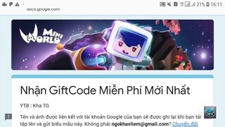 Kha TG - Cách Nhận GiftCode Mini World Đơn Giản | Không Giới Hạn Mới Nhất 2021