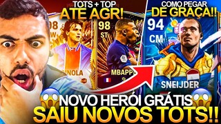 OFICIAL! 🔴 NOVA CARTA HERÓI GRÁTIS & SAIU OS TOTS DA FRANÇA COM MBAPPE BUGADOS 🤯🔥 - FC MOBILE 2024